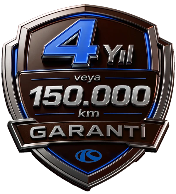 4 yıl veya 150.000 km garanti